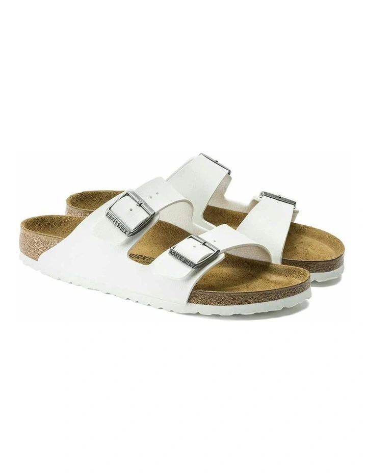 Arizona Birko-Flor Sandals in White image 4