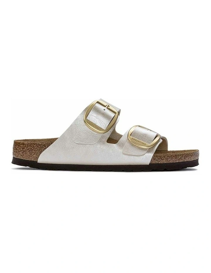 Arizona Big Buckle Birko-Flor Sandals in Graceful Pearl White image 1