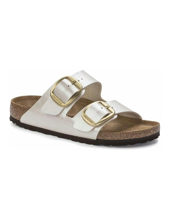 Arizona Big Buckle Birko-Flor Sandals in Graceful Pearl White image 2