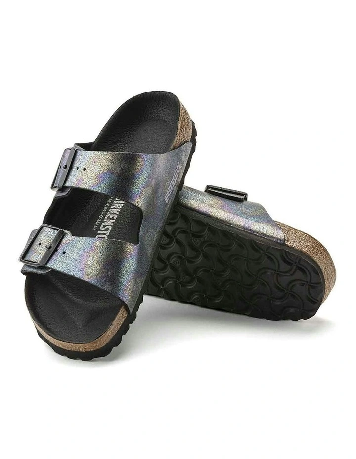 Birkenstock Arizona Vegan Sandals in Black Iridescent image 3