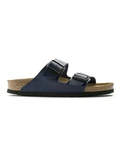 Arizona Birko-Flor Soft Footbed Narrow Sandals in Navy