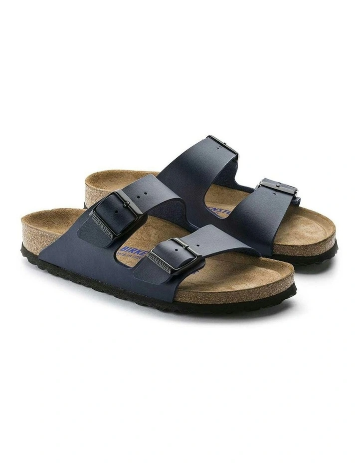Arizona Birko-Flor Soft Footbed Narrow Sandals in Navy image 5