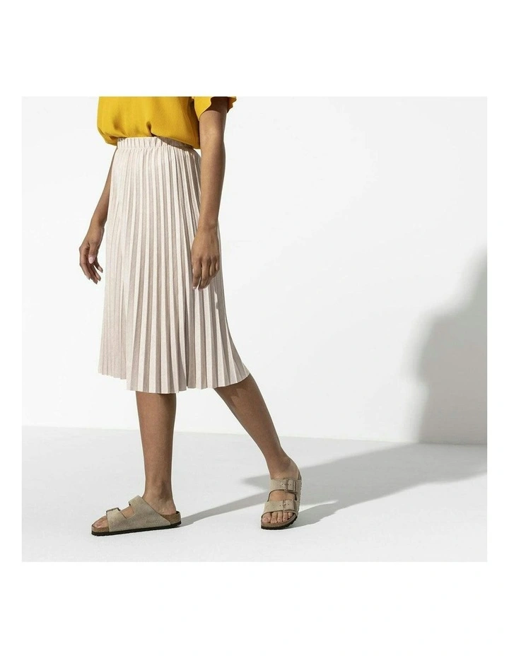 Birkenstock Arizona Suede Leather Soft Footbed Sandals - Regular - Taupe image 6