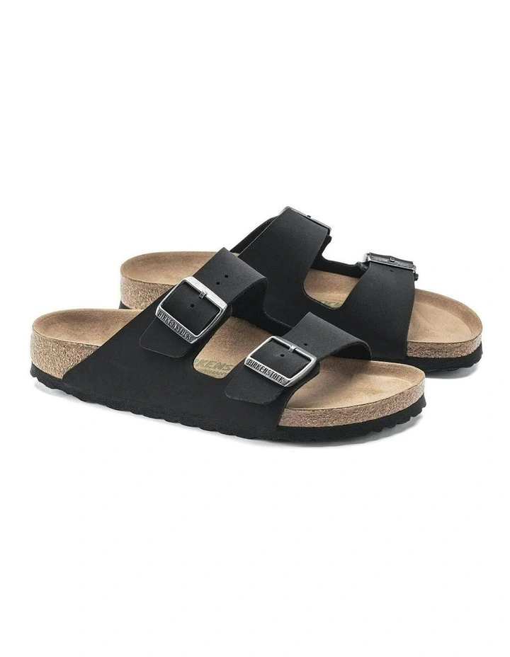 Arizona BirkiBuc Vegan Sandals in Black image 4