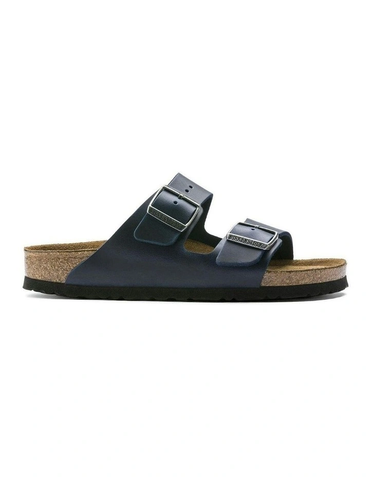 Arizona Oiled Nubuck Leather Soft Footbed Sandals Regular in Blue image 1
