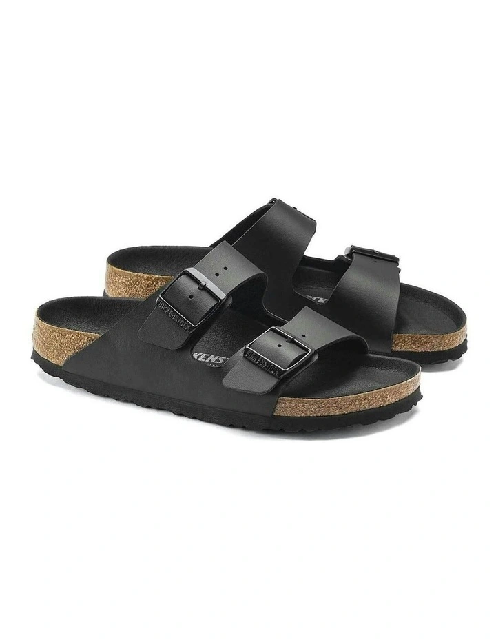 Birkenstock Arizona Semi Exquisite Birko-Flor Sandals - Regular - Triple Black image 5