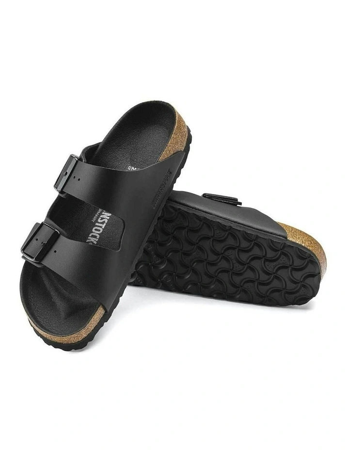 Birkenstock Arizona Semi Exquisite Birko-Flor Sandals - Narrow - Triple Black image 4