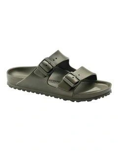 Arizona Eva Narrow Slip On Sandals in Khaki