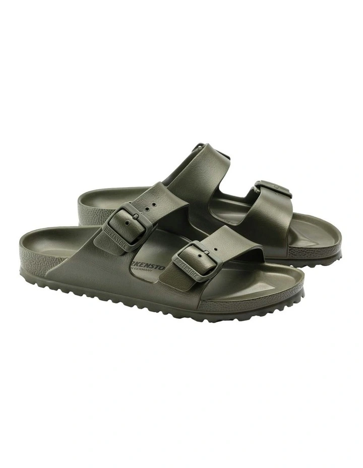 Arizona Eva Narrow Slip On Sandals in Khaki image 4