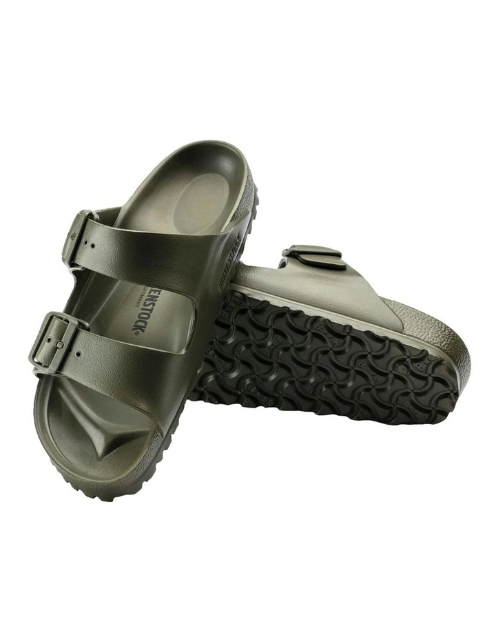 Arizona Eva Narrow Slip On Sandals in Khaki image 6