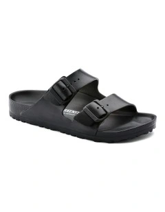 Mens Arizona Eva Slip On Sandals in Black