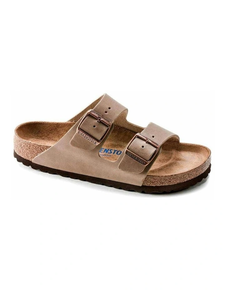 Birkenstock Arizona Soft Footbed Oiled Leather Sandals - Narrow - Tabacco Brown image 2
