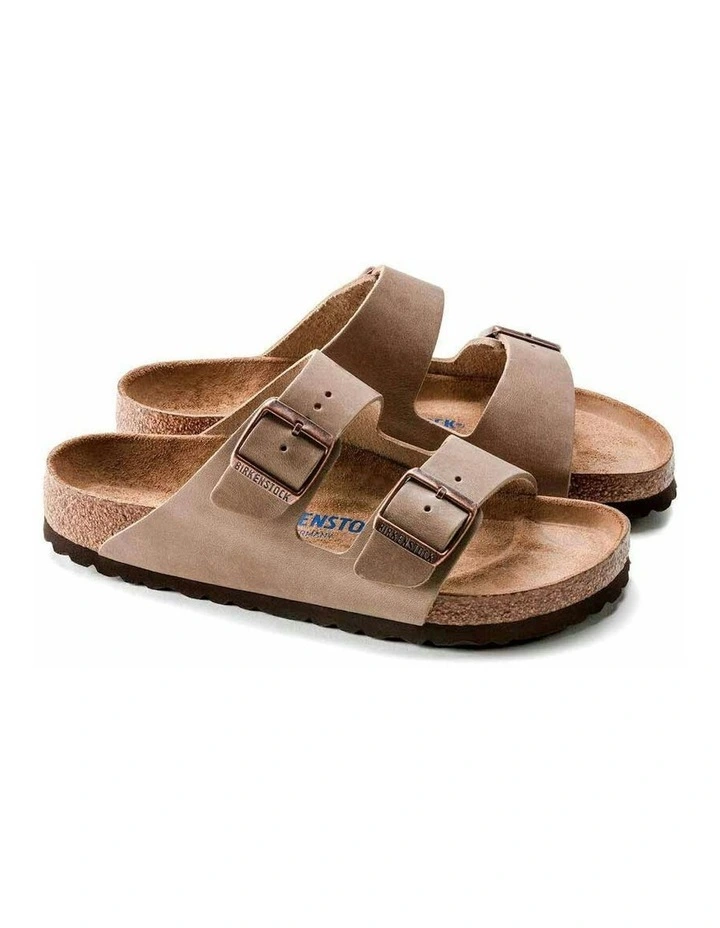 Birkenstock Arizona Soft Footbed Oiled Leather Sandals - Narrow - Tabacco Brown image 3