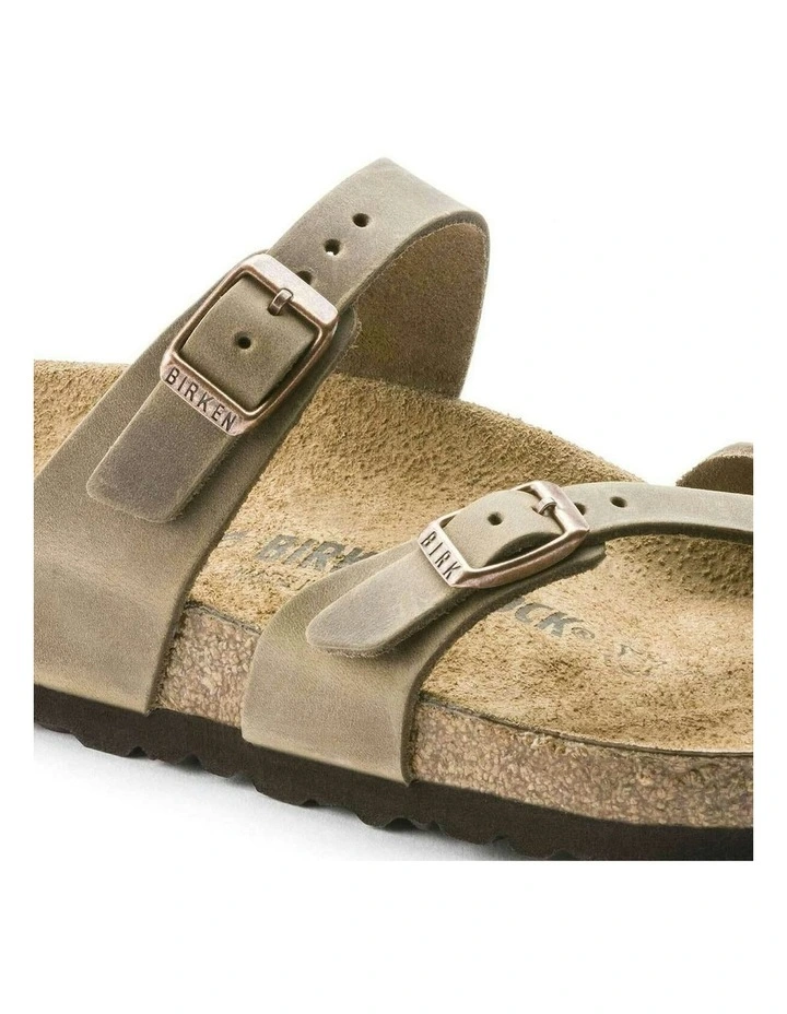 Birkenstock Mayari Oiled Leather Sandals - Regular - Tobacco Brown image 4
