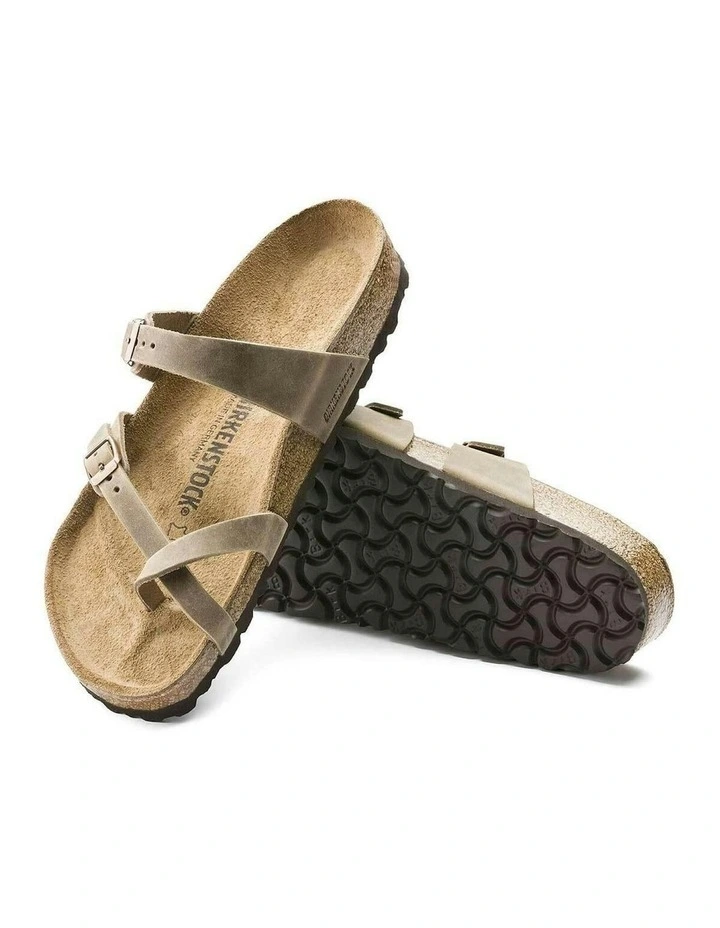 Birkenstock Mayari Oiled Leather Sandals - Regular - Tobacco Brown image 5