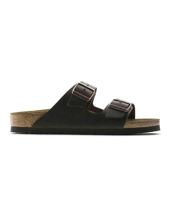 Arizona Oiled Leather Regular Sandals in Brown image 1