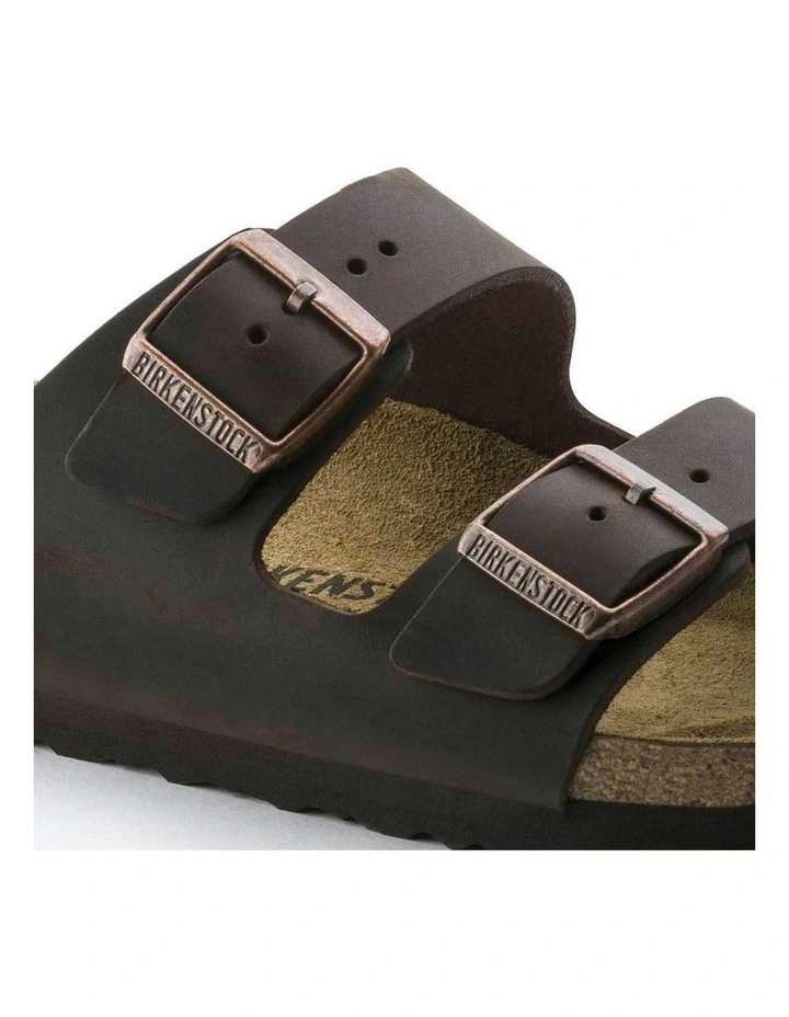 Arizona Oiled Leather Regular Sandals in Brown image 4