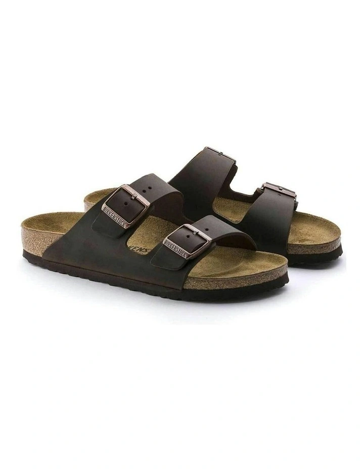 Arizona Oiled Leather Regular Sandals in Brown image 6