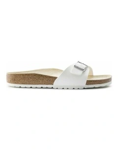 Madrid Birko-Flor Regular Sandals in White