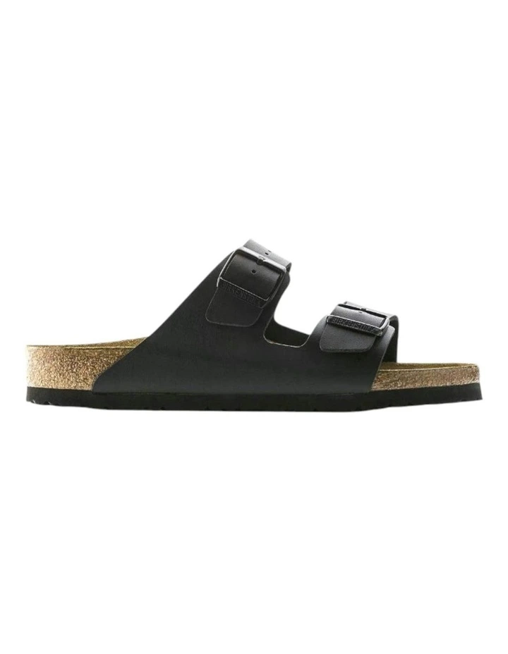 Womens Arizona BirkoFlor Slip On Sandals in Black image 2