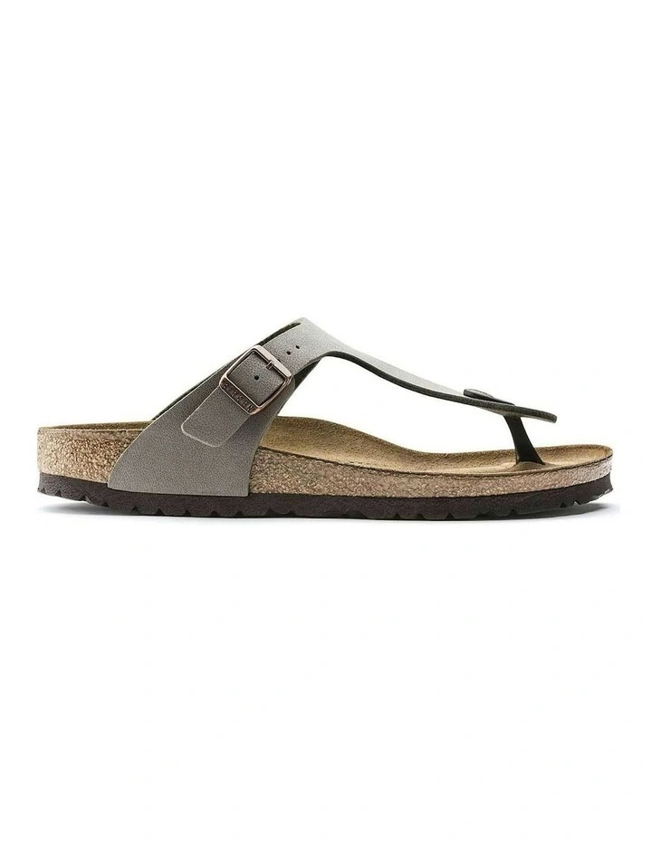 Gizeh Birko-Flor Nubuck Regular Sandals in Stone image 1