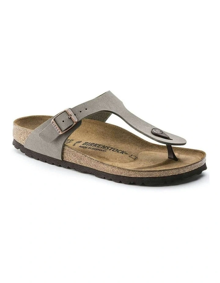 Gizeh Birko-Flor Nubuck Regular Sandals in Stone image 3