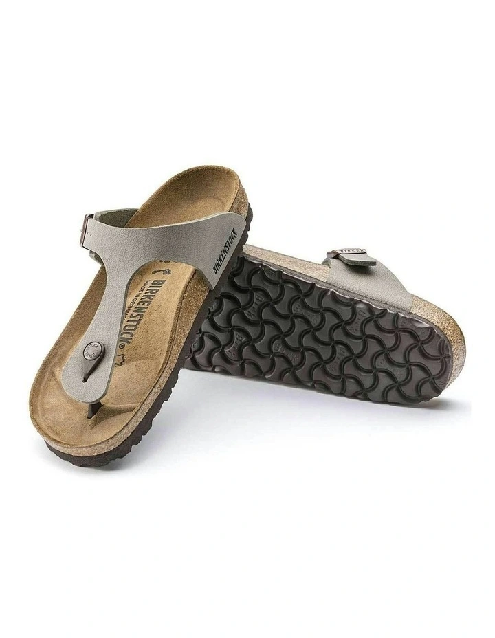 Gizeh Birko-Flor Nubuck Regular Sandals in Stone image 4