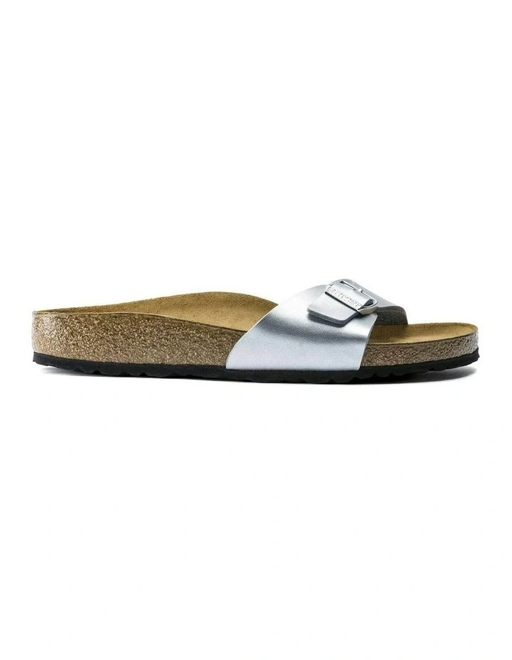 Madrid Birko-Flor Sandals Regular in Silver image 1