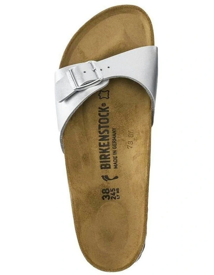 Madrid Birko-Flor Sandals Regular in Silver image 2