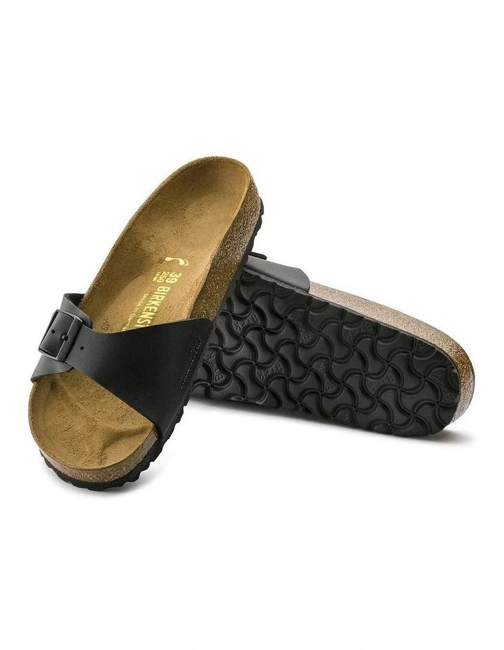 Madrid Birko Flor Sandals in Black image 5