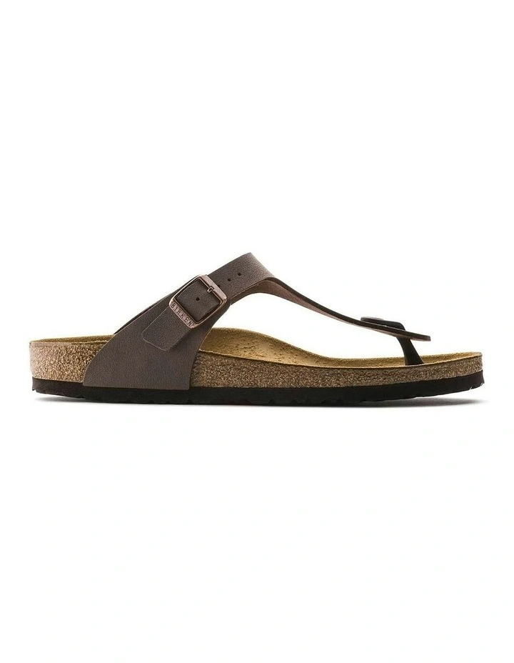 Gizeh Birko Flor Nubuck Sandals in Mocca image 1