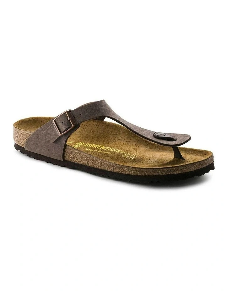 Gizeh Birko Flor Nubuck Sandals in Mocca image 3