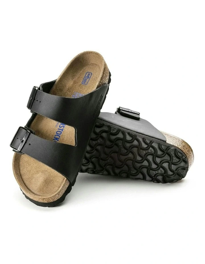 Arizona Birko-Flor Soft Footbed Sandals Regular in Black image 3