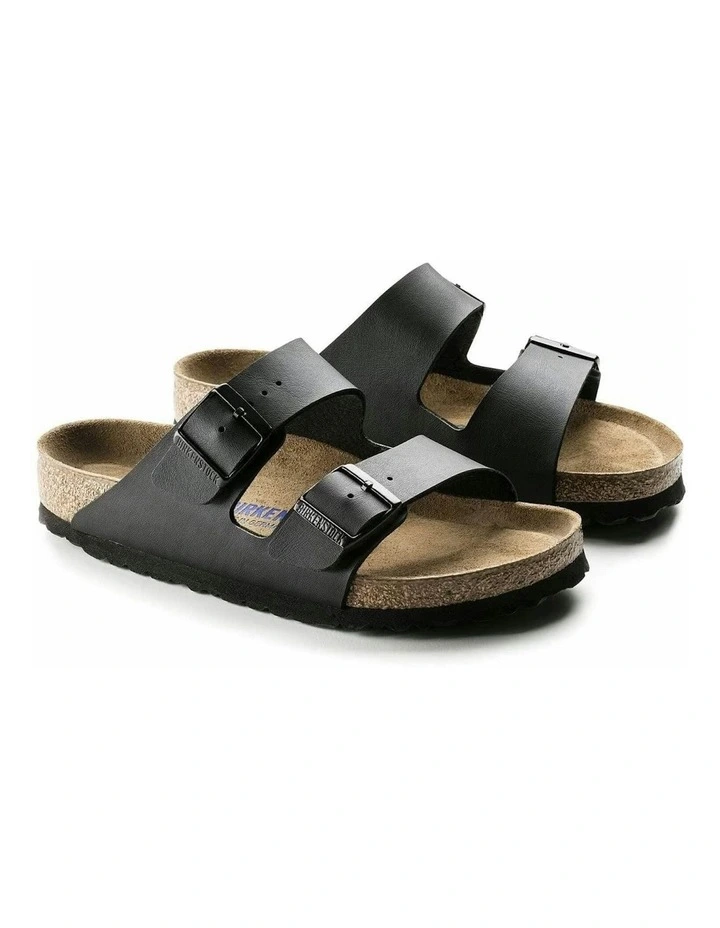 Arizona Birko-Flor Soft Footbed Sandals Regular in Black image 4