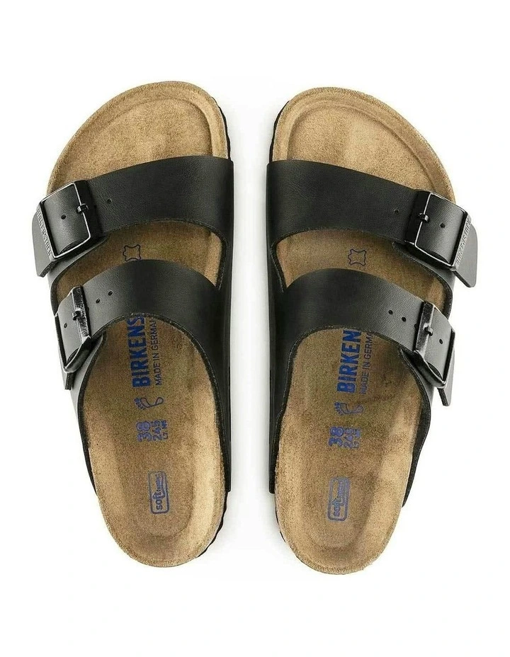 Arizona Birko-Flor Soft Footbed Sandals Regular in Black image 6