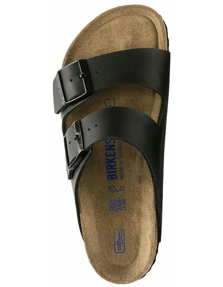 Arizona Birko-Flor Soft Footbed Sandals Narrow in Black image 2