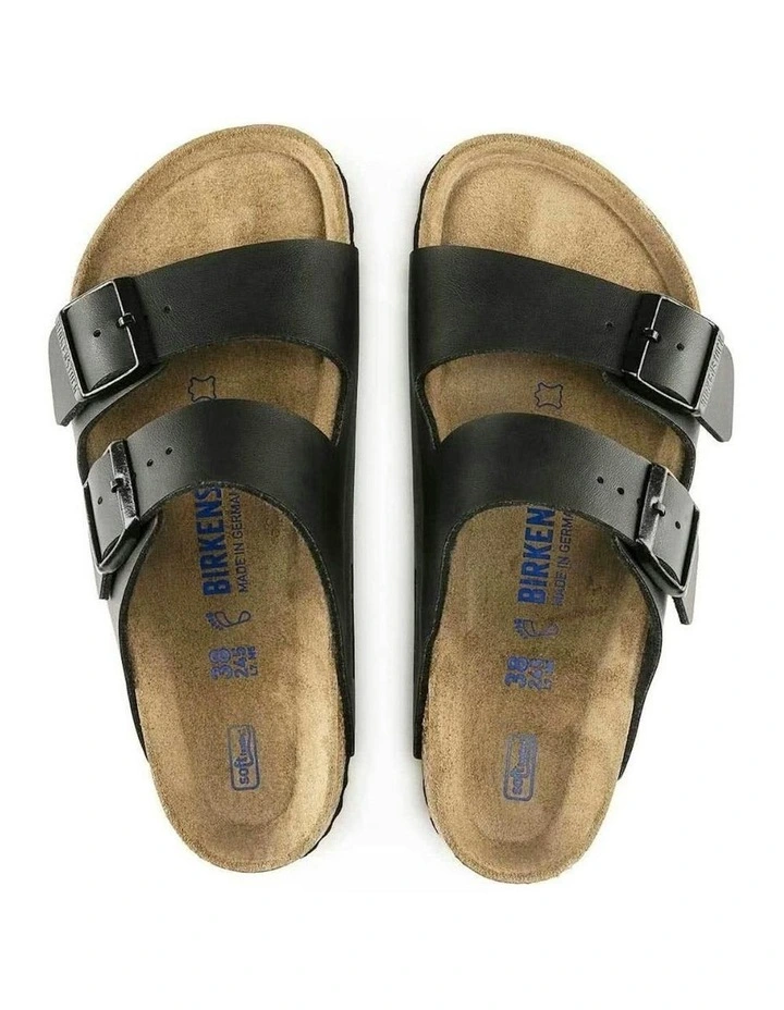 Arizona Birko-Flor Soft Footbed Sandals Narrow in Black image 4