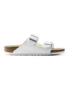 Arizona Birko Flor Sandals in White