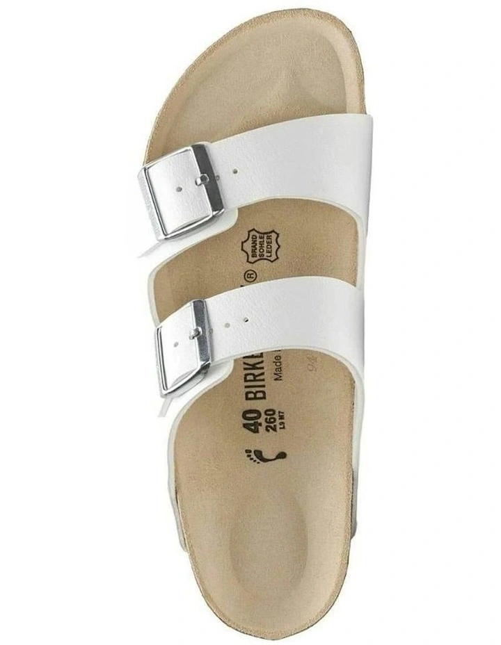 Arizona Birko Flor Sandals in White image 2