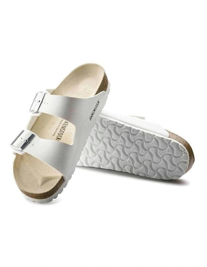 Arizona Birko Flor Sandals in White image 4