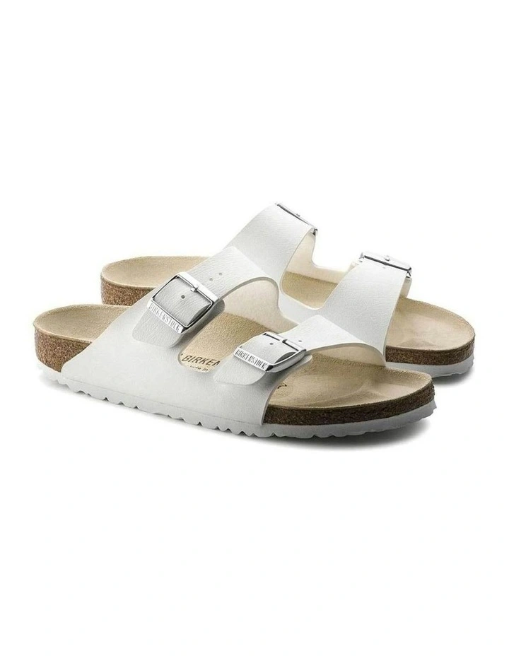 Arizona Birko Flor Sandals in White image 5