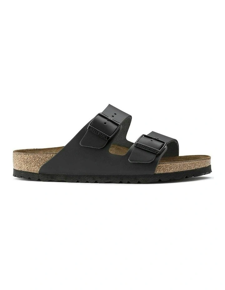 Arizona Natural Leather Sandals in Black image 1