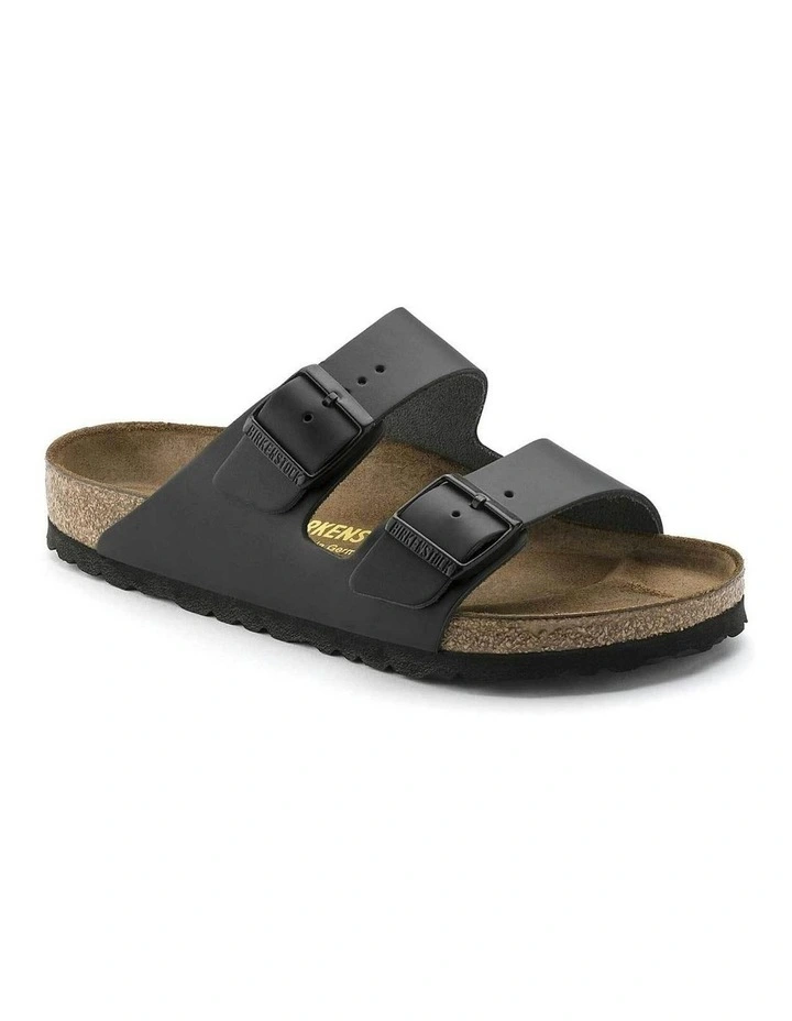 Arizona Natural Leather Sandals in Black image 3