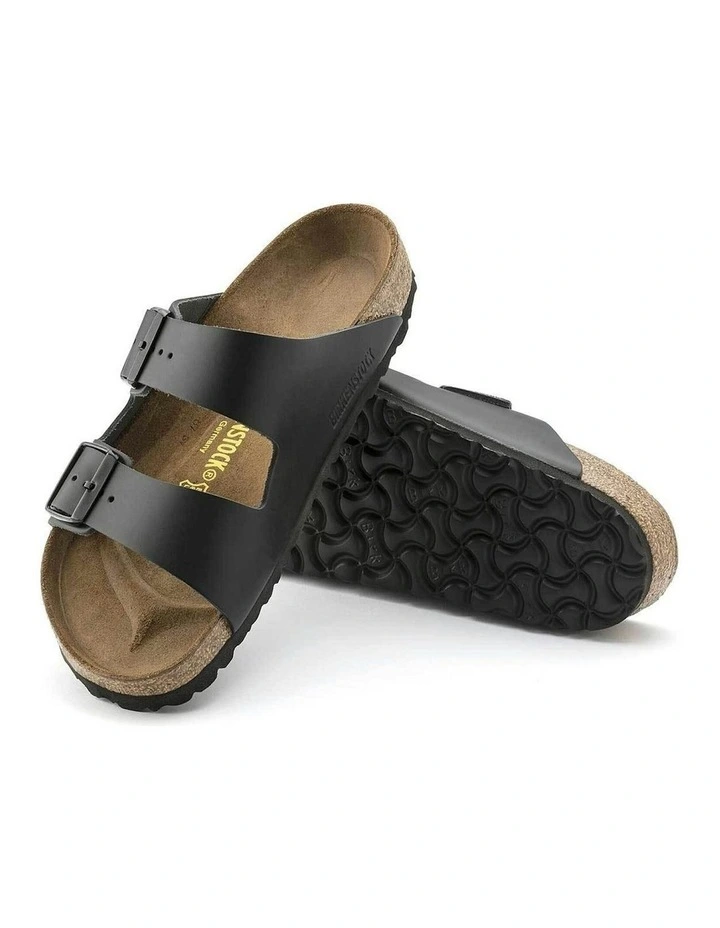 Arizona Natural Leather Sandals in Black image 4