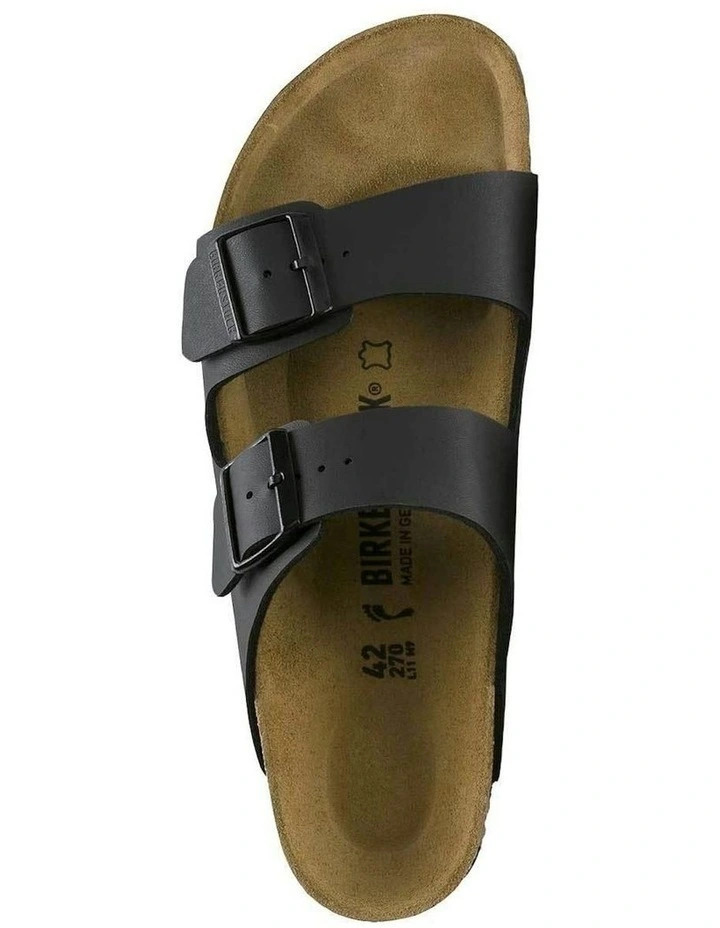Arizona Birko Narrow Flor Sandals in Black image 2