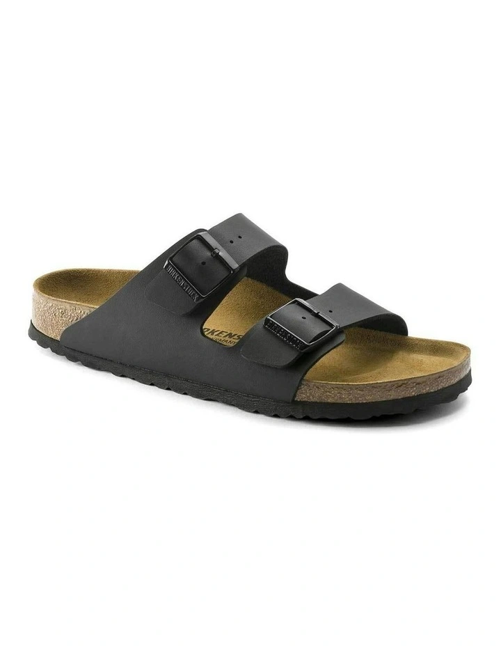 Arizona Birko Narrow Flor Sandals in Black image 3