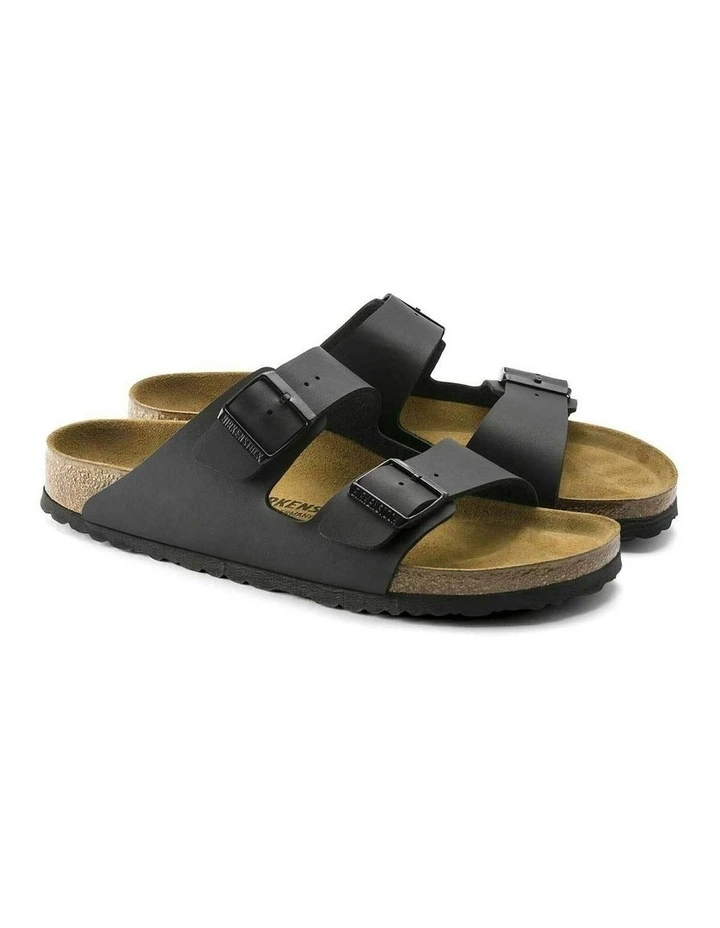 Arizona Birko Narrow Flor Sandals in Black image 6