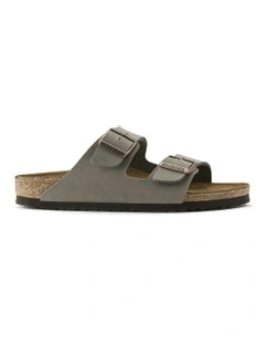 Arizona Birko-Flor Nubuck Sandals Narrow in Stone