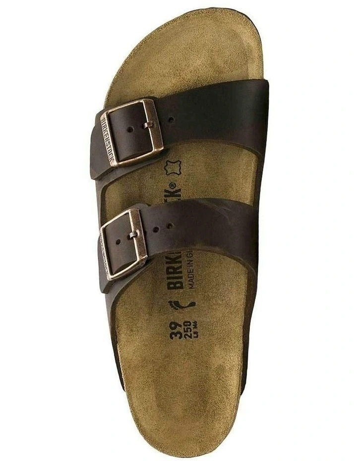 Arizona Oiled Leather Narrow Sandals in Habana image 2