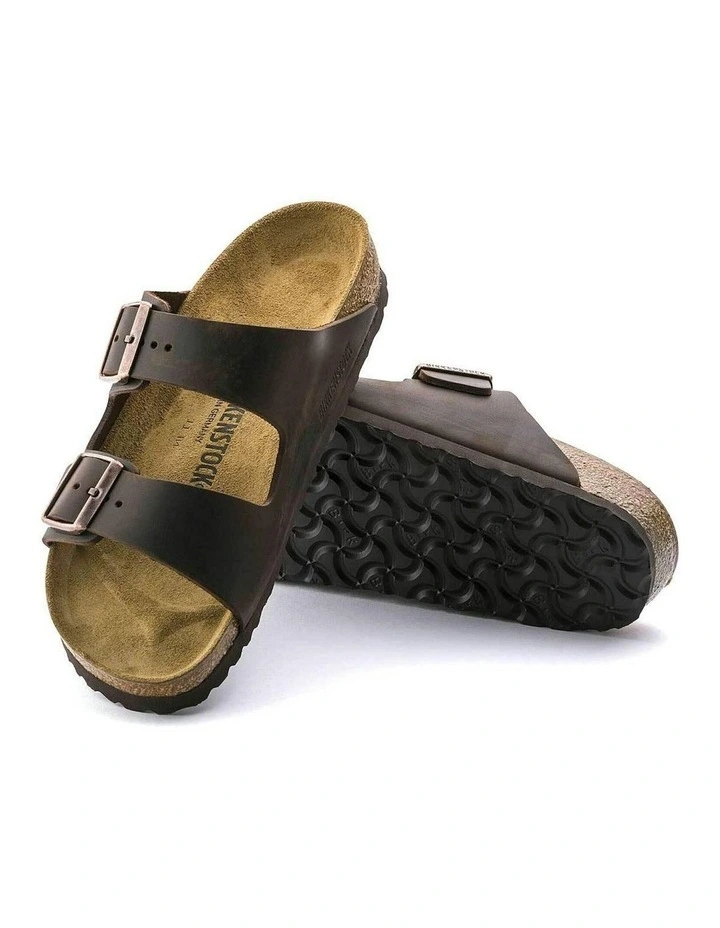 Arizona Oiled Leather Narrow Sandals in Habana image 4